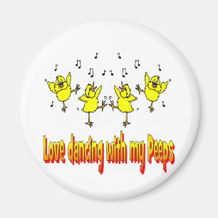 IMÁN AMOR A BAILAR CON MIS REGALOS DE PEEPS