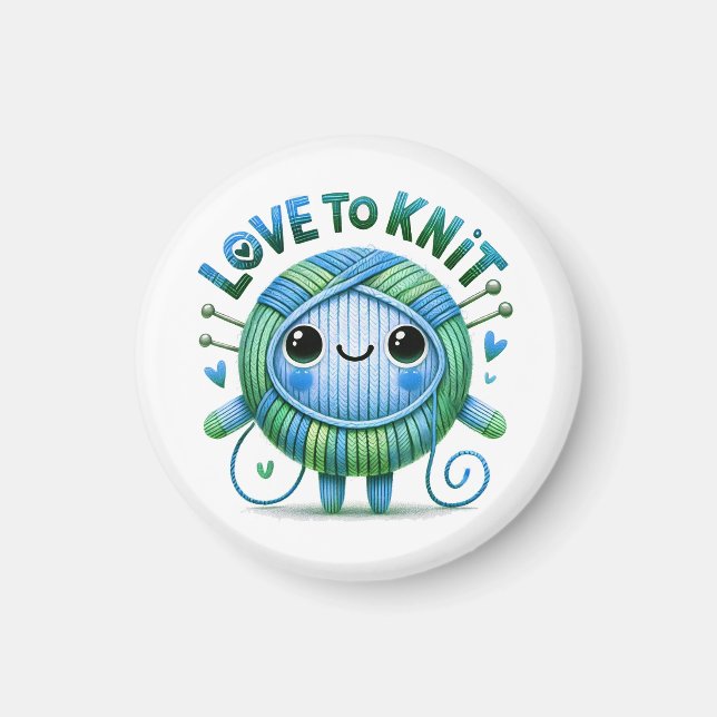 Imán Amor a la cita amada del cielo azul bola verde yar (Frente)