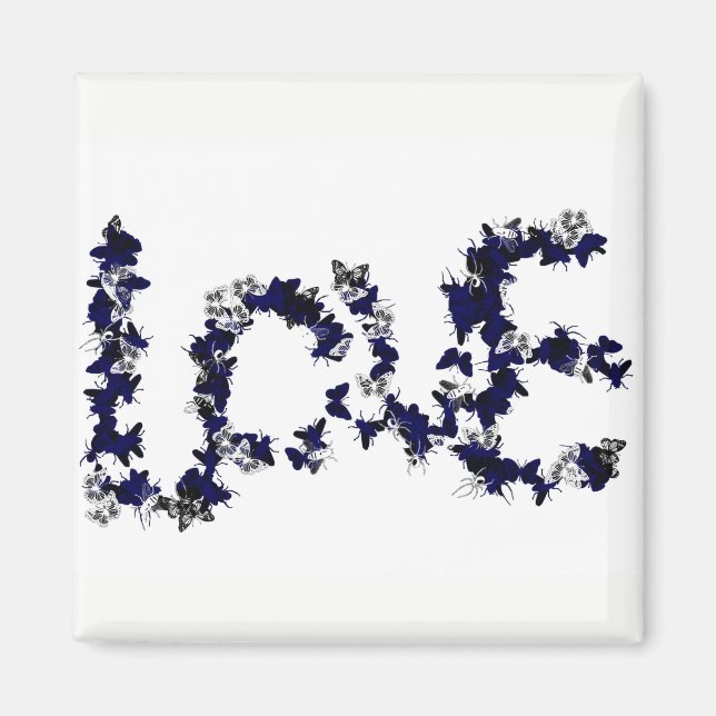 Imán Amor a la mariposa (Frente)