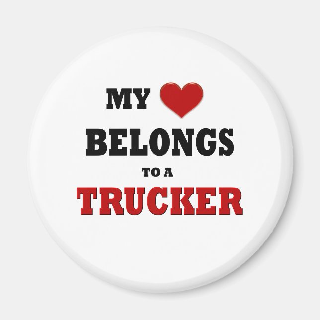 Imán Amor a los camioneros (Frente)