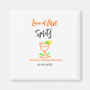 Imán Amor a primera spritz naranja negro despedida de s