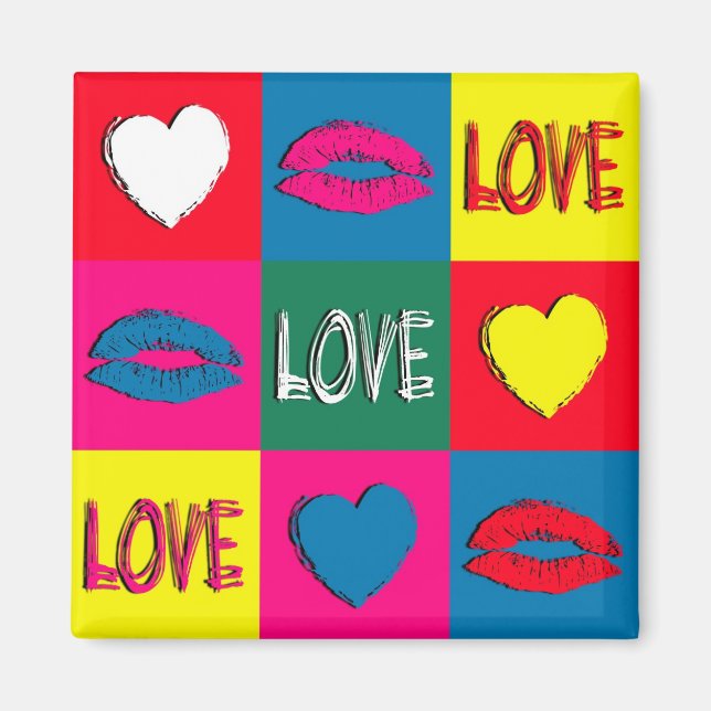 Imán Amor al arte pop (Frente)