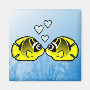 Imán Amor al pez mariposa del mapache