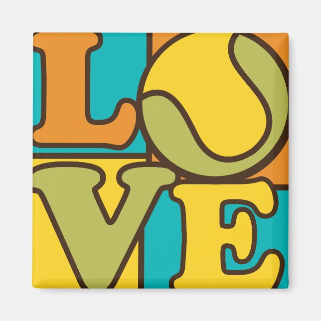 Imán Amor al tenis (Frente)