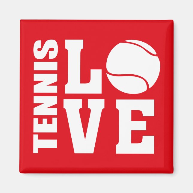 Imán Amor al tenis (Frente)