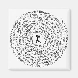 Imán AMOR AL TRABAJO - Diseño inspirado en el encaje