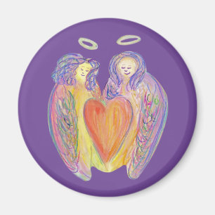 Imán Amor Amabilidad Guardian Angels Art Fridge Magnet