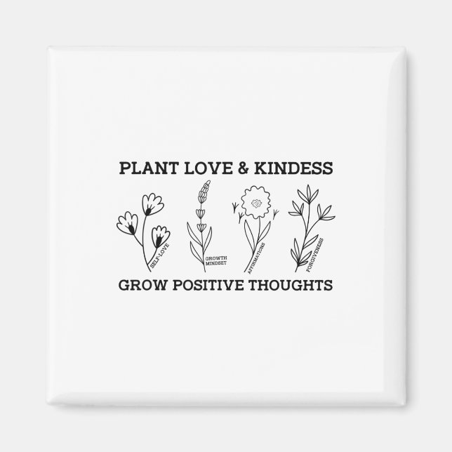 Imán Amor Amor Amor Crecer Pensamientos Positivos Dicie (Frente)