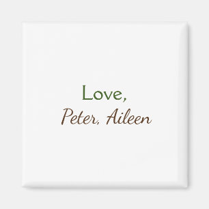 Imán amor añadir nombre simple texto editable mínimo rú