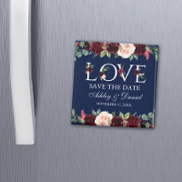 Amor Azul Burgundy Watercolor Floral Salvar La Fec