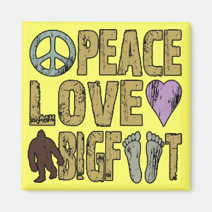 Imán Amor Bigfoot de la paz