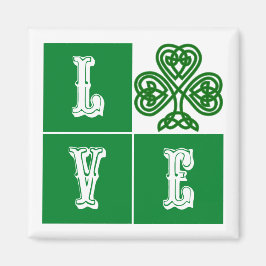 Imán Amor Celtic Shamrock Hearts