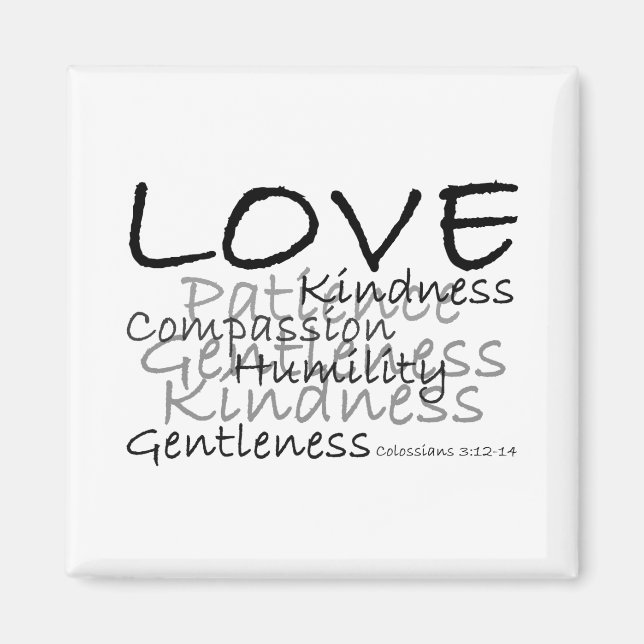 Imán Amor (Colossian 3) Magnet (Frente)