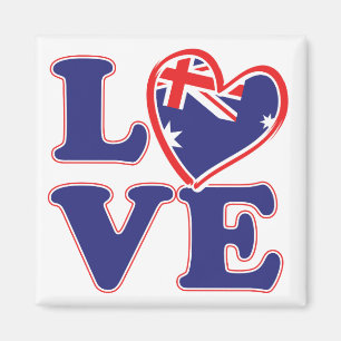 Imán AMOR-con-Australia-Corazón