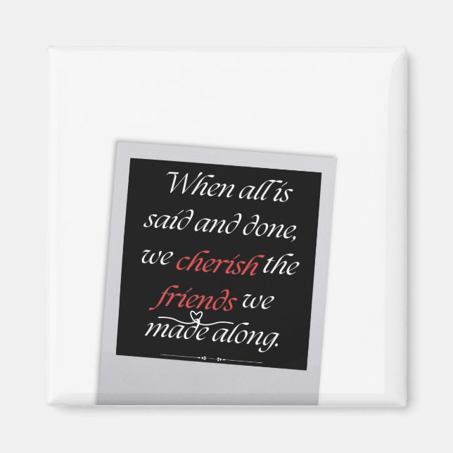 Imán Amor de amistad (Frente)