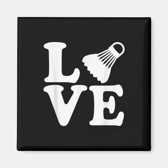 Imán Amor de Badminton (Frente)