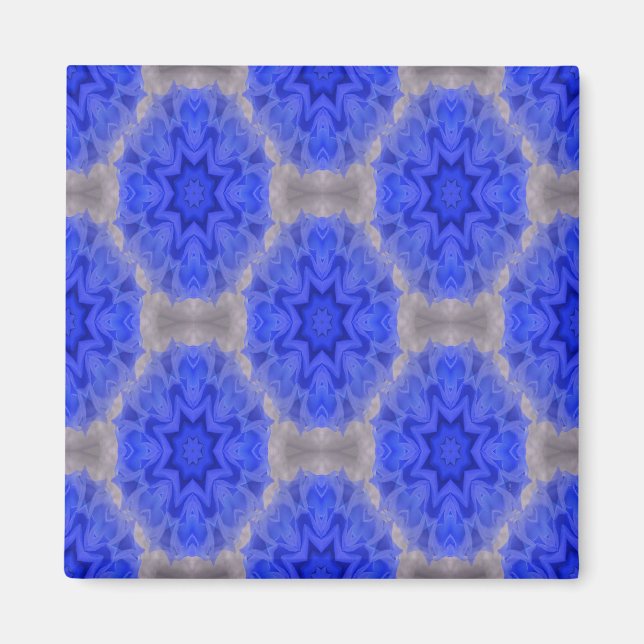 Imán Amor de encaje azul... (Frente)