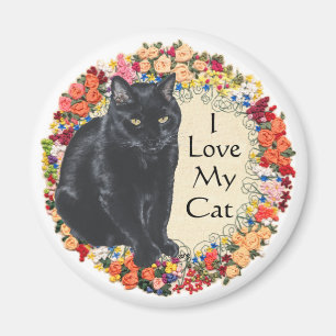 Imán Amor de Gato Negro