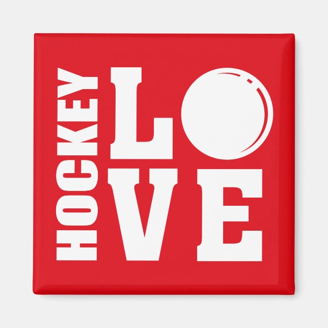 Imán Amor de hockey (Frente)