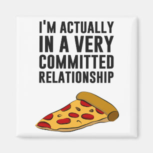 Imán Amor de la pizza de salchichones - una relación