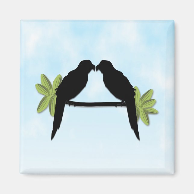 Imán Amor de loro (Frente)