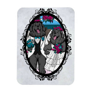 Imán Amor de Newfy (Día de San Valentín, Boda, Aniversa