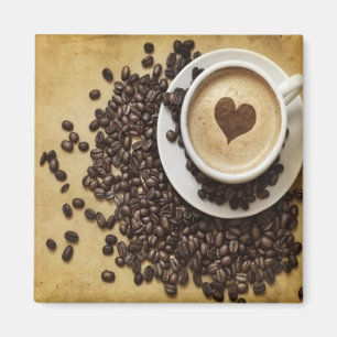 Imán Amor del café