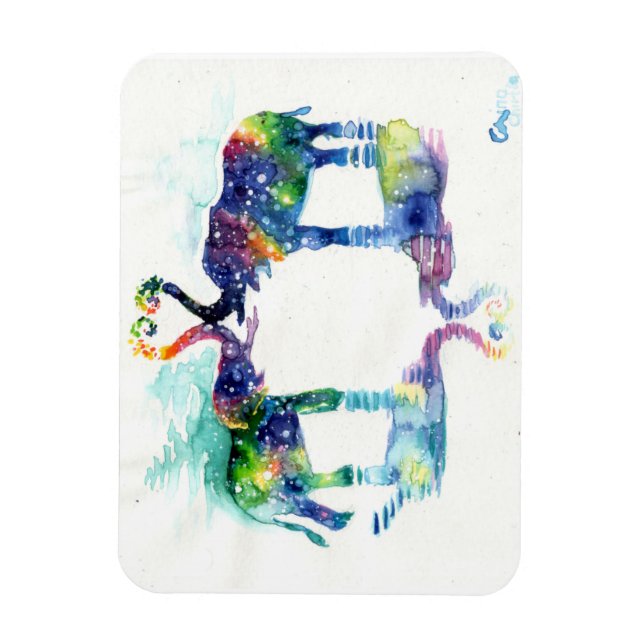 Imán Amor del elefante (Vertical)