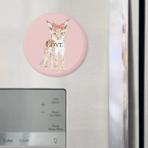 Imán Amor del leopardo de Bobcat