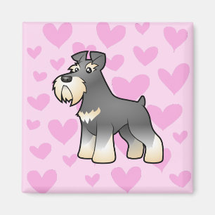 Imán Amor del Schnauzer gigante/estándar/miniatura