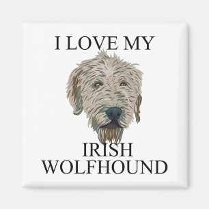 Imán ¡Amor del Wolfhound irlandés!
