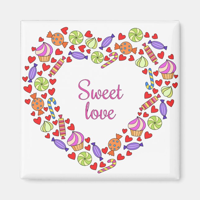 Imán Amor dulce (Frente)