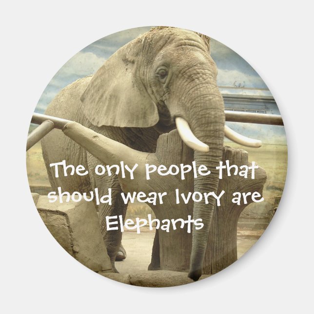 Imán Amor elefante (Frente)