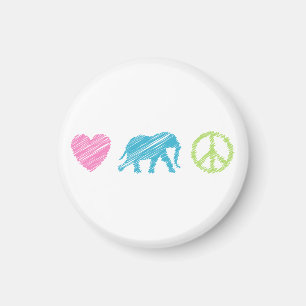 Imán Amor, elefante y paz