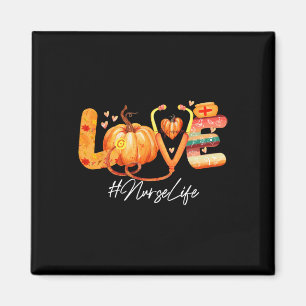Imán Amor Enfermera Vida Calabaza Cae Acción de Gracias