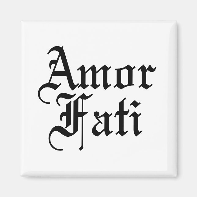 Imán Amor Fati - Amor Al Destino (Frente)