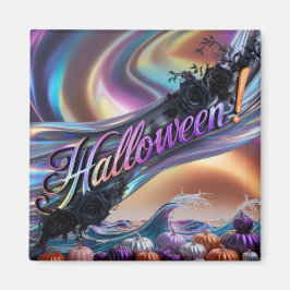 Imán Amor fluorescente en un resplandor de calabaza