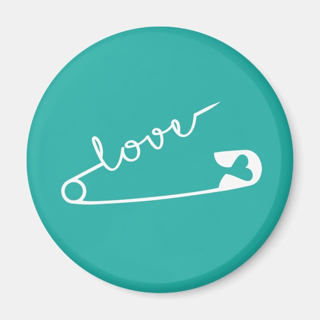 Imán Amor Fortaleza Juntos Aqua (Frente)