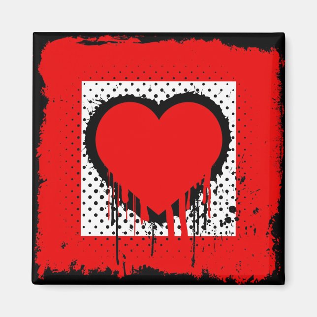 Imán Amor grunge (Frente)