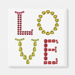 Imán Amor hecho con piedras angulares