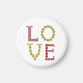 Imán Amor hecho con piedras angulares