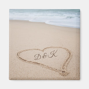 Imán Amor I de la playa del monograma el  