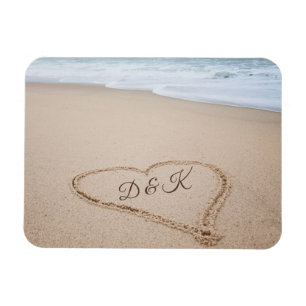 Imán Amor I de la playa del monograma el  