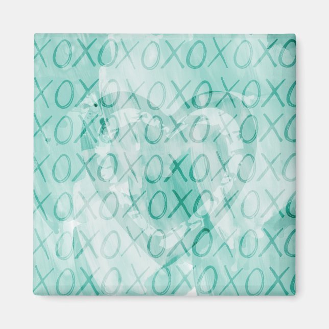 Imán Amor inspirador de Mint XOXO (Frente)