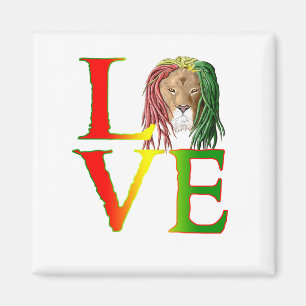 Imán Amor jamaicano del reggae del león de Rasta