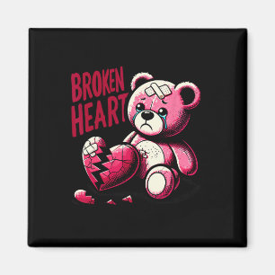 Imán Amor Loco Duele Corazón Roto Dolor Oso San Valentí