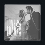 Imán Amor moderno y gracias Boda<br><div class="desc">Amor moderno y gracias imán Boda</div>