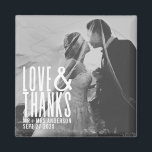 Imán Amor moderno y gracias Boda<br><div class="desc">Amor moderno y gracias imán Boda</div>