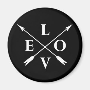 Imán amor monogramado