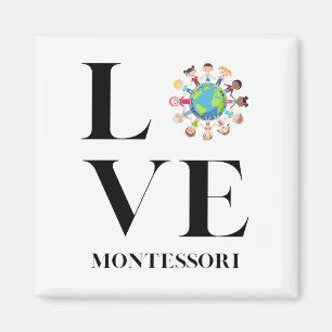 Imán Amor   Montessori   Niños De Todo El Mundo
